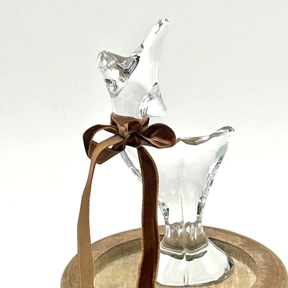 Vintage Daum France Crystal Doe Deer Figurine - Picture 7 of 8